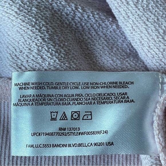 WildFox brunch club heart crewneck Sweatshirt pink 47303 - Picture 8 of 16